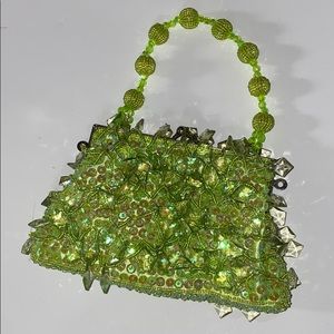 Green mini party bag
